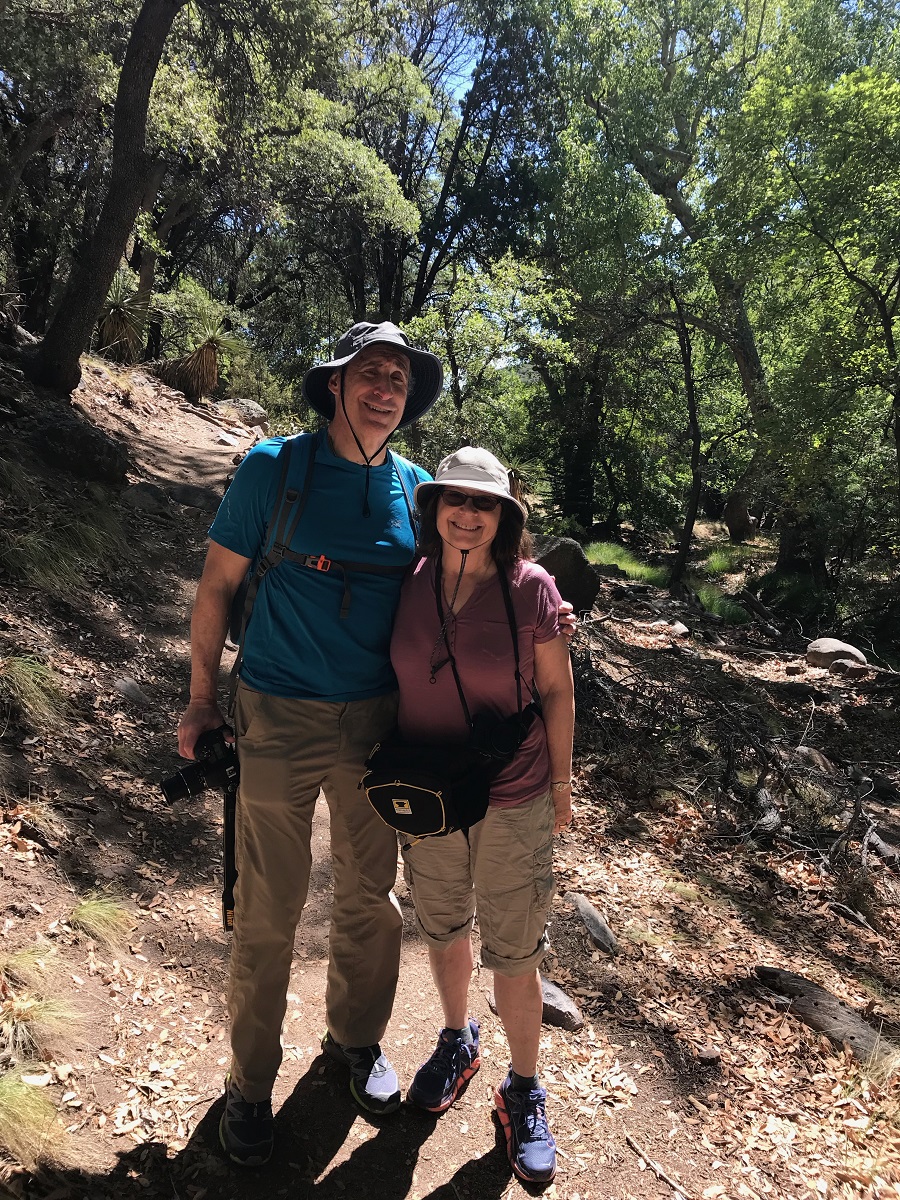 Sandy and Ira, Ramsey Canyon Preserve. Pictured in KÜHL SUN BLADE HAT, SONIA SS SHIRT and KONTRA SHORT