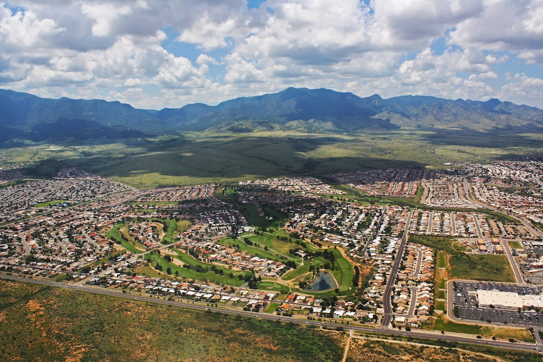 aerial photo of Sierra Vista