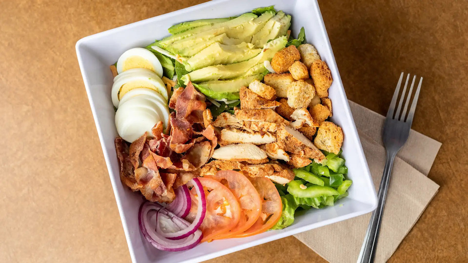 chicken and salad