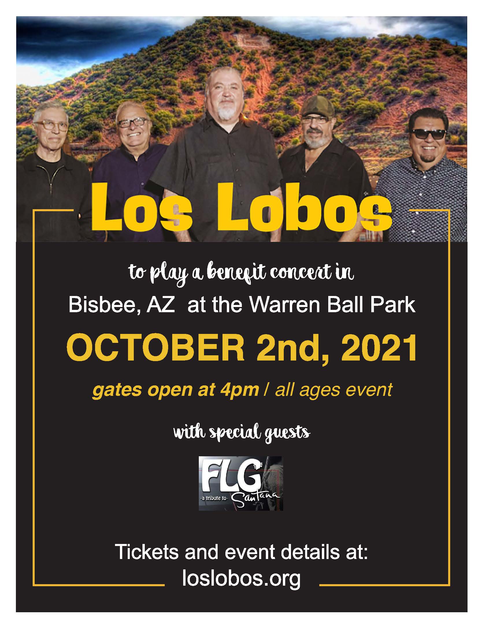 Los Lobos Concert Flyer