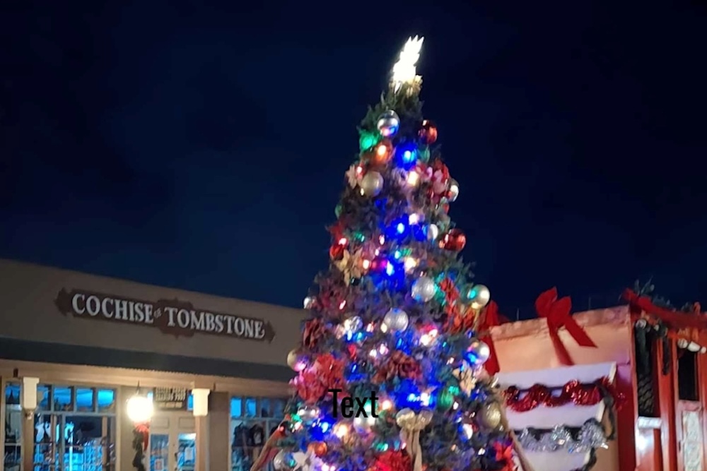 Tombstone Christmas Tree Lighting